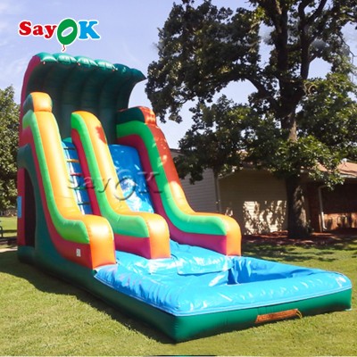 SayOK Commercial China Wet Dry Kids Inflatable Water Slide For Children