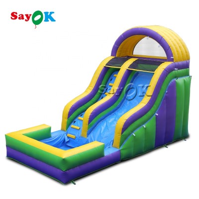 Inflatable Pool With Slide Inflatable Floating Water Slides Adult Kids Inflatable Swimming Pool Slide