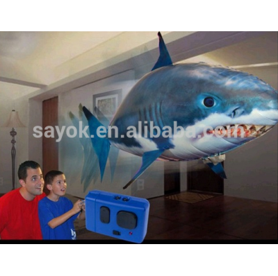 Guangzhou remote control inflatable flying fish,helium rc flying shark toys